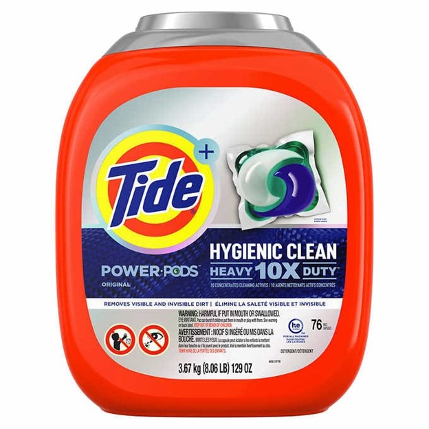 Tide - Hygienic Clean Heavy Lot de lessive Power PODS, 79 pièces, pour la saleté visible et invisible