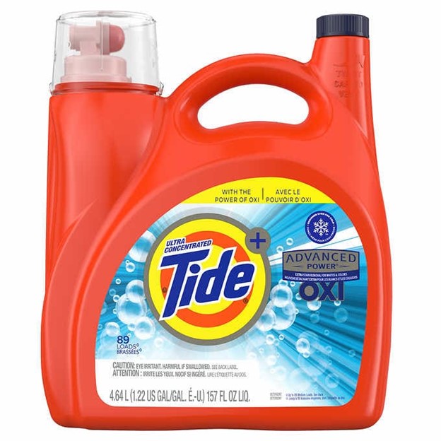 Tide Advanced Power - Détergent à lessive liquide ultra concentré avec Oxi, 89 loads