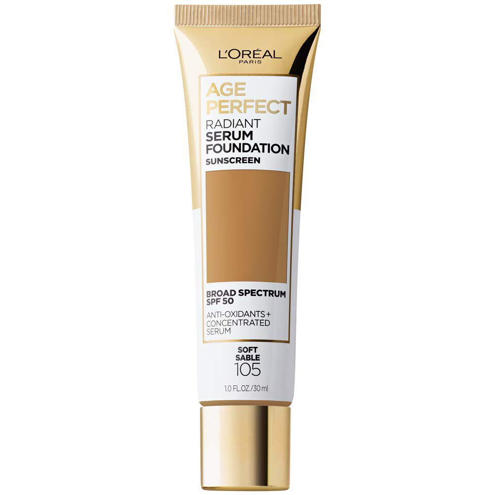 FOND DE TEINT TUBE SERUM RADIEUX AGE PERFECT 105 SABLE DOUX,30ml