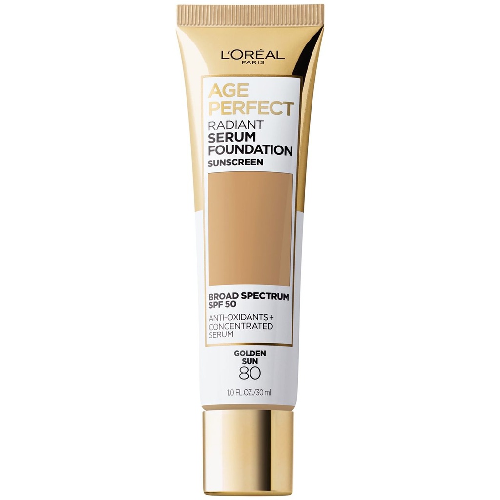 FOND DE TEINT TUBE SERUM RADIEUX AGE PERFECT 80 SOLEIL DORÉ,30ml