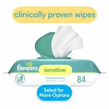 Lingettes Pampers Sensitive Baby Wipes Unscented, 84 pcs, 