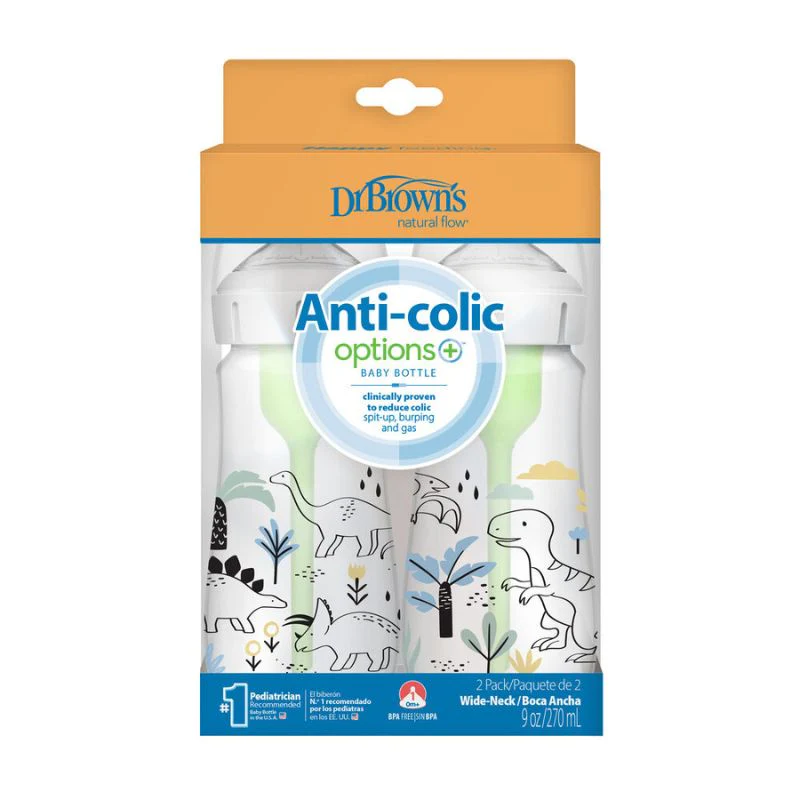 BIBERON ANTI-COLIC OPTION +DrBrOWNS pack,2x 270ML