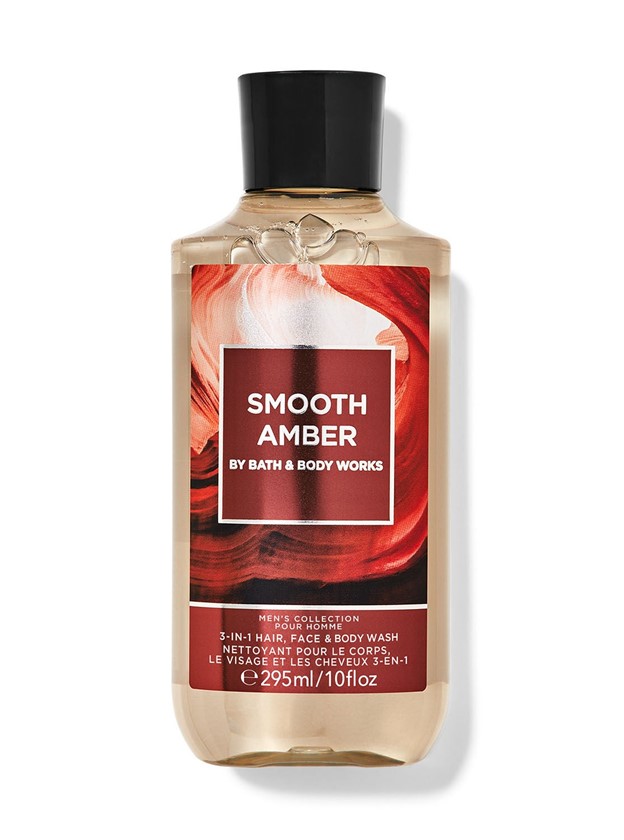 GEL MOUSANT AMBER SMOOTH HOMME, BY BATH AND BODY WORKS, 295ML