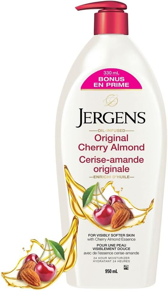 Jergens Original Cherry Amond, lotion pour le corps, peaux sèches (950 ml)