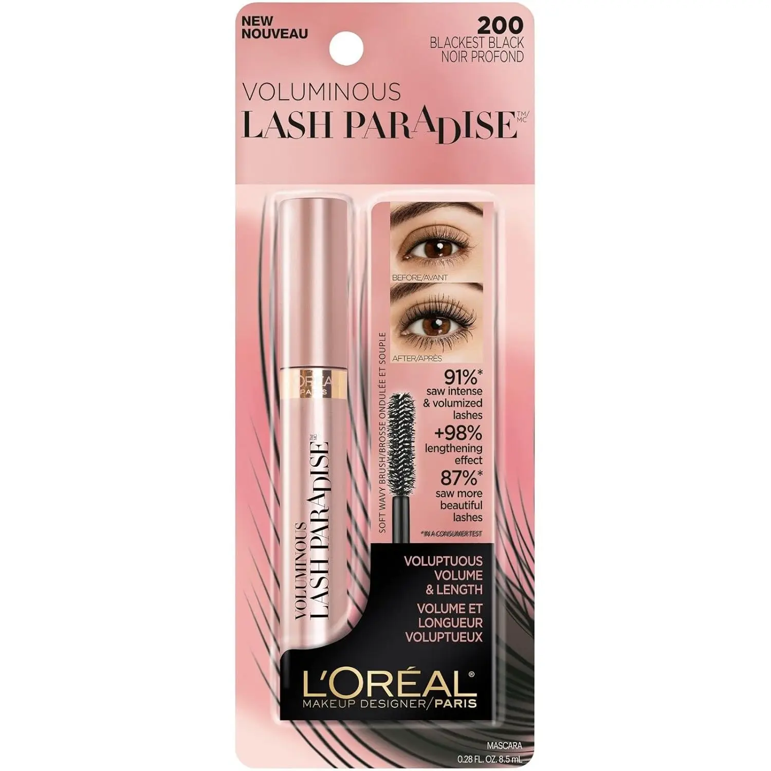 MASCARA VOLUMINOUS LASH PARADISE 200 NOIR PROFOND